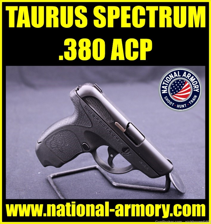 TAURUS SPECTRUM 380 ACP 2.8" BBL 2 MAGS FACTORY BOX MADE IN USA-img-0