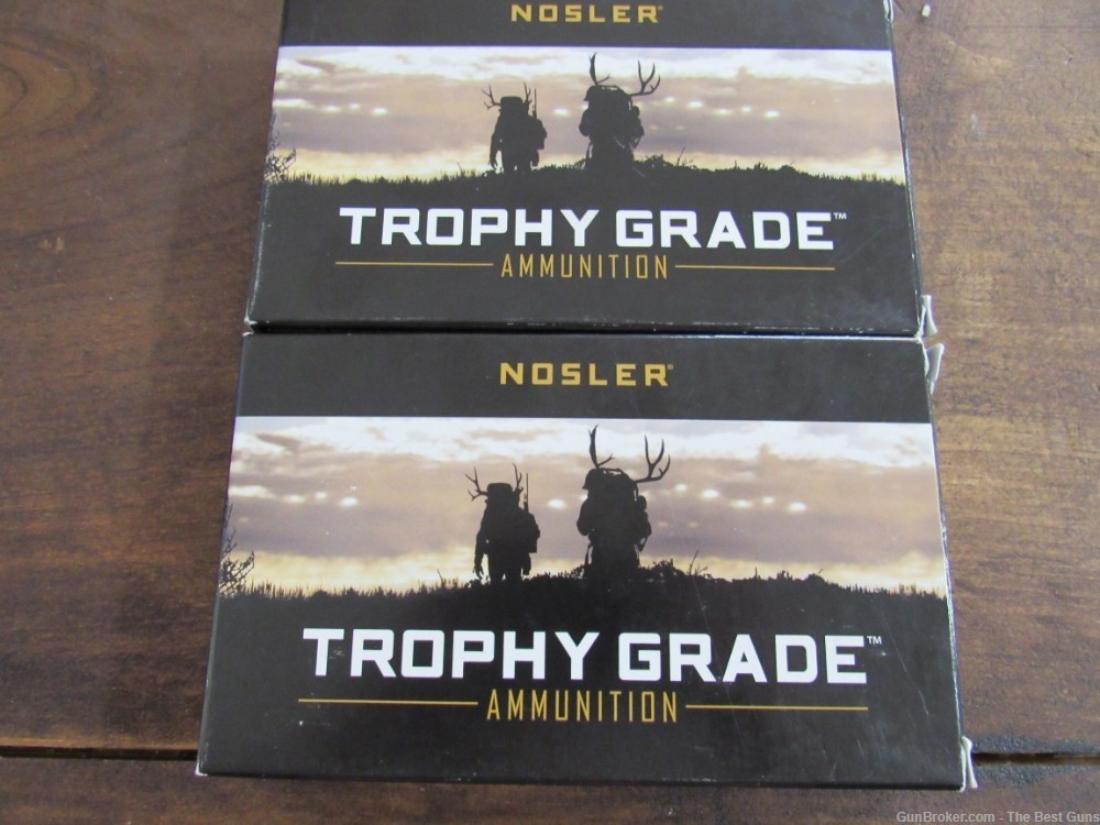 2 Boxes Nosler Trophy Grade 28 Nosler 160 Gr AccuBond Ammo 40 Rounds 60035-img-1