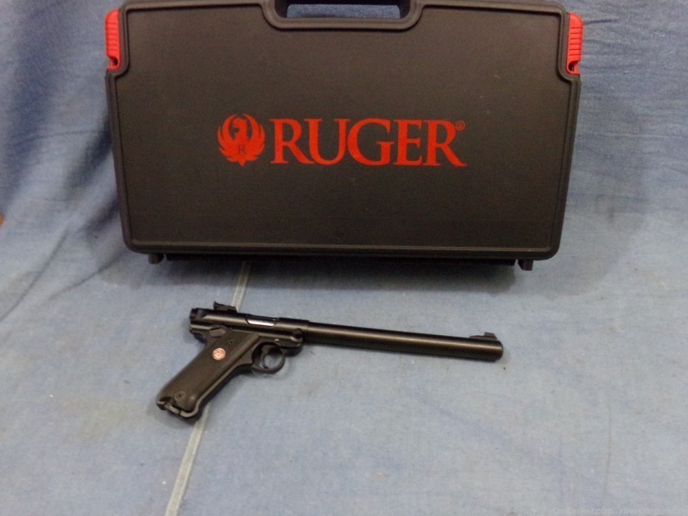 Ruger MK IV Target, blued semi auto pistol, new-img-1