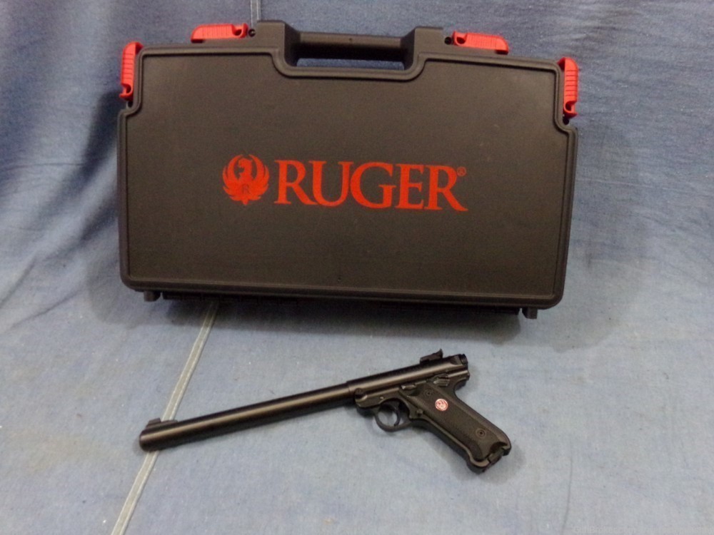 Ruger MK IV Target, blued semi auto pistol, new-img-0