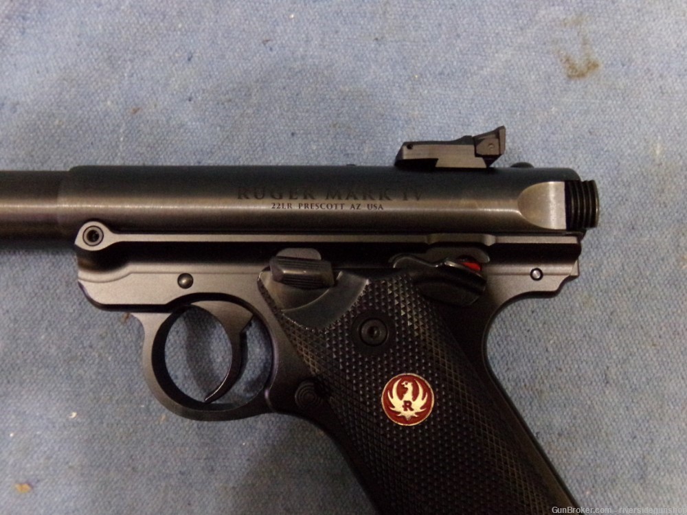 Ruger MK IV Target, blued semi auto pistol, new-img-9