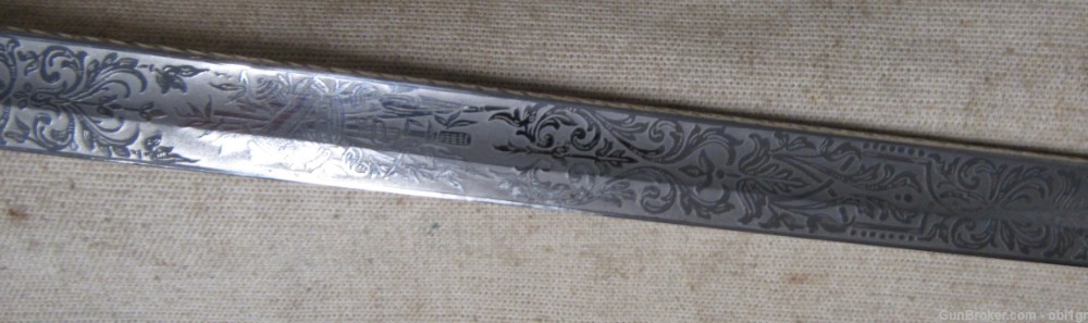 Paul Weyersberg Imperial German P Hilt Etched Blade Sword -img-14