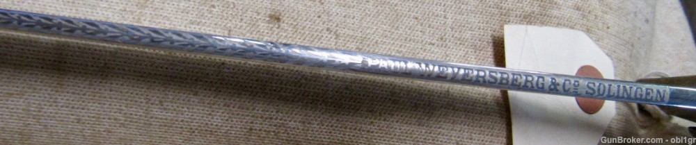 Paul Weyersberg Imperial German P Hilt Etched Blade Sword -img-11
