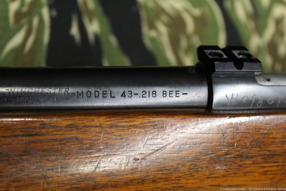 Winchester Model 43 218 Bee Scope Bases One Magazine Good Shape-img-23