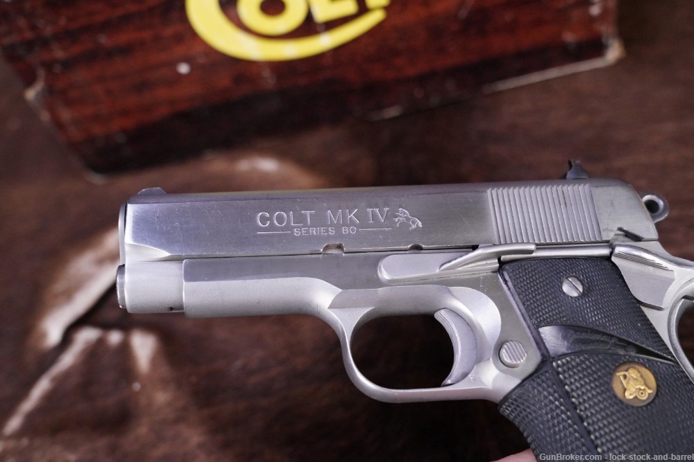 Colt MK IV Series 80 Officer’s ACP 1911 .45 ACP Semi Auto Pistol, MFD 1985-img-7
