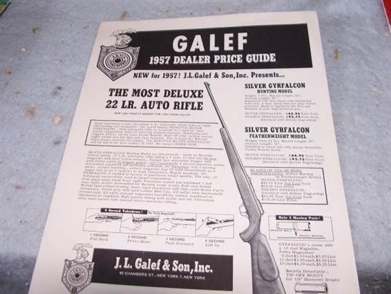 1957 Galef + Sons Dealer Price Guide-img-0