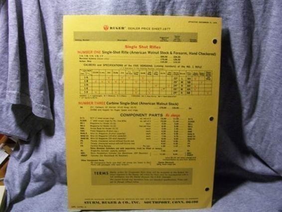 1977 Ruger Price List-img-1