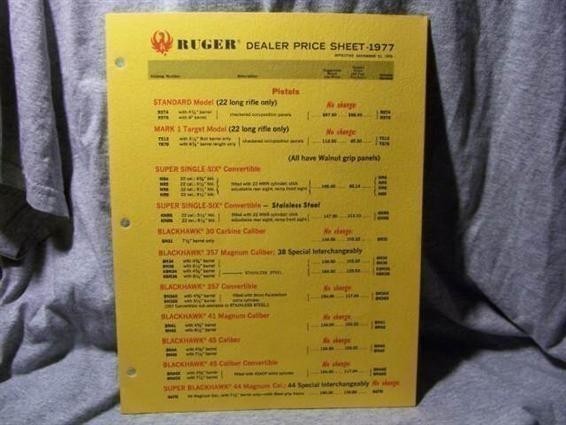 1977 Ruger Price List-img-0