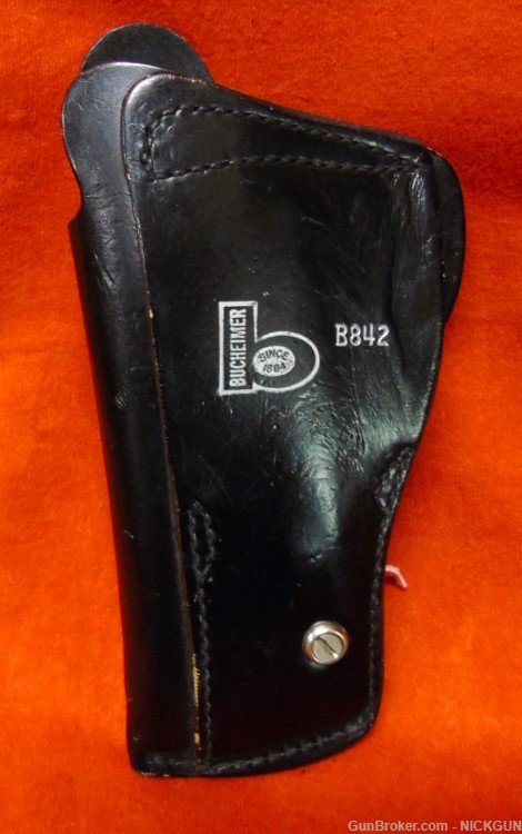 Bucheimer B842 leather Holster for S&W N/L frame or a four-inch Colt Python-img-1