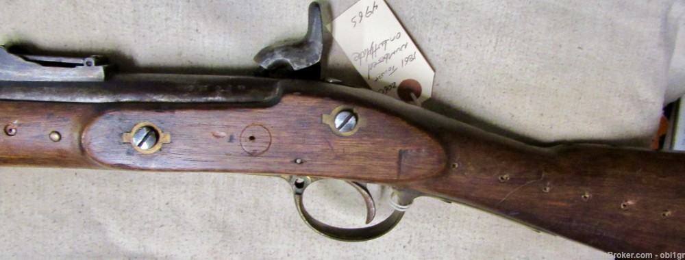Confederate Civil War Tower 1861 Numbered Enfield Rifled Musket-img-7