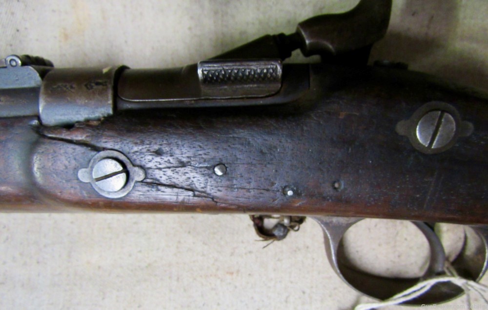 British 1862 Dated 2 Band Snider Enfield Rifle With Arabic Coins-img-11