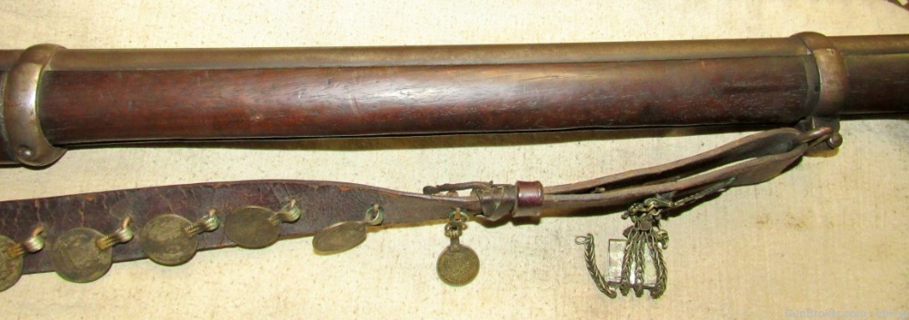 British 1862 Dated 2 Band Snider Enfield Rifle With Arabic Coins-img-17