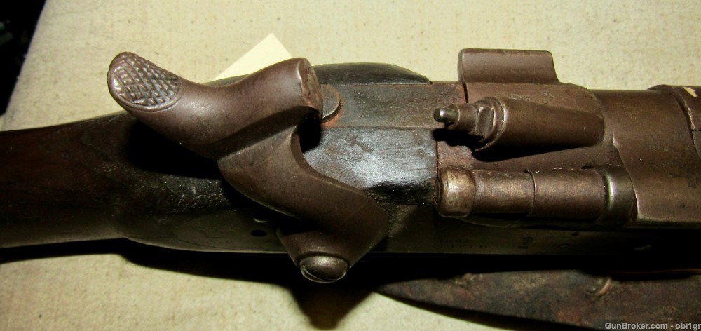 British 1862 Dated 2 Band Snider Enfield Rifle With Arabic Coins-img-7