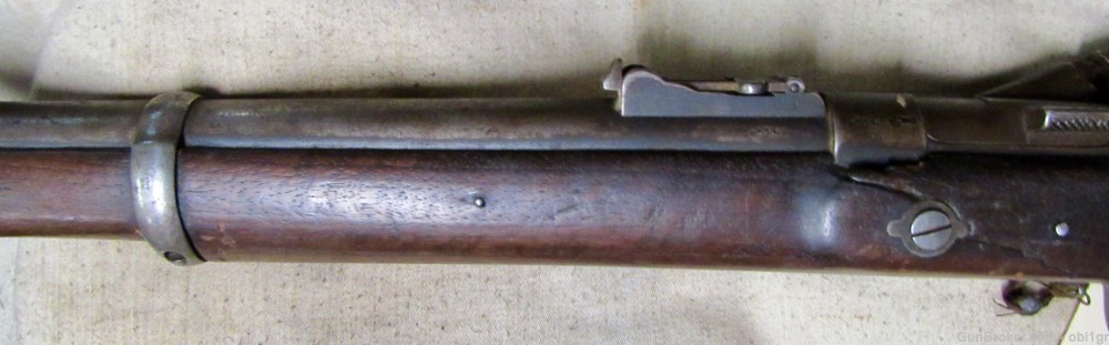 British 1862 Dated 2 Band Snider Enfield Rifle With Arabic Coins-img-13
