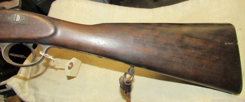 British 1862 Dated 2 Band Snider Enfield Rifle With Arabic Coins-img-28