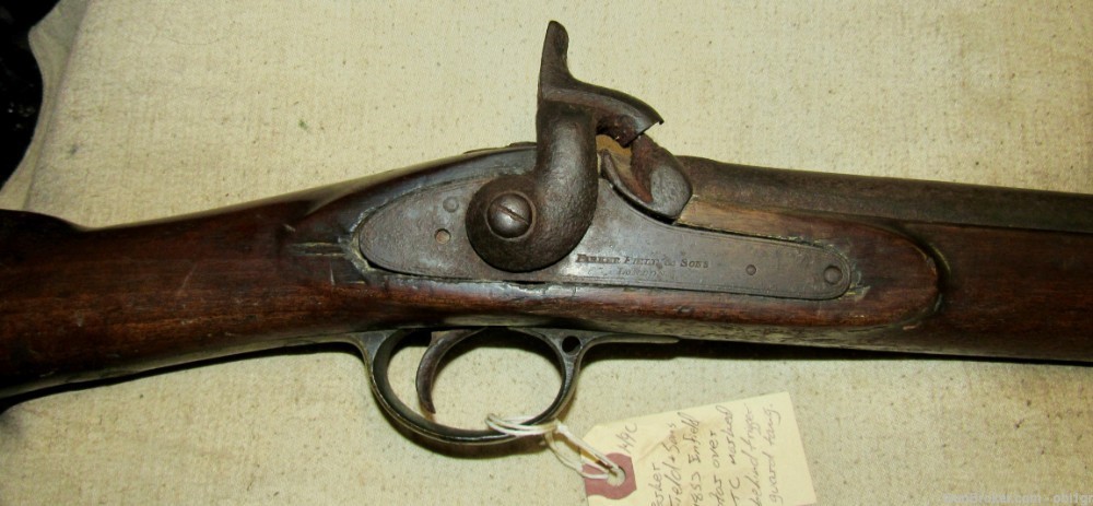 Civil War Possible Confederate 1853 British Enfield Musket Parker Field-img-1