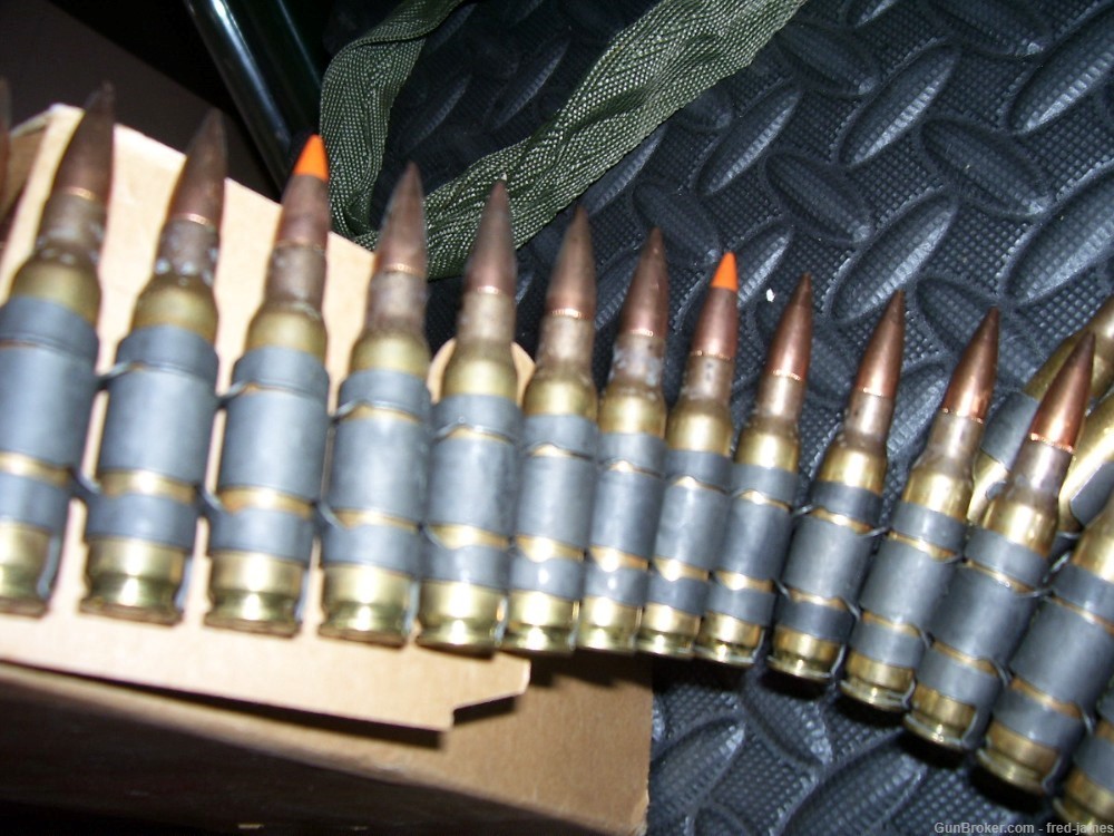 100 Round Belted 7.62X51, Four Ball One Tracer-img-2