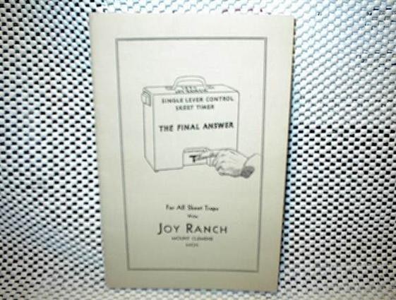 JOY RANCH Catalog-1934 Skeet Timer Catalog-img-0