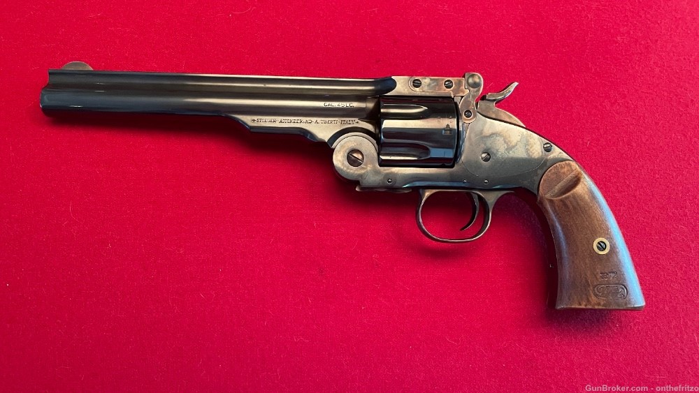 Cimarron Uberti No. 3 Schofield 7” Blued .45 Revolver with Holster-img-1