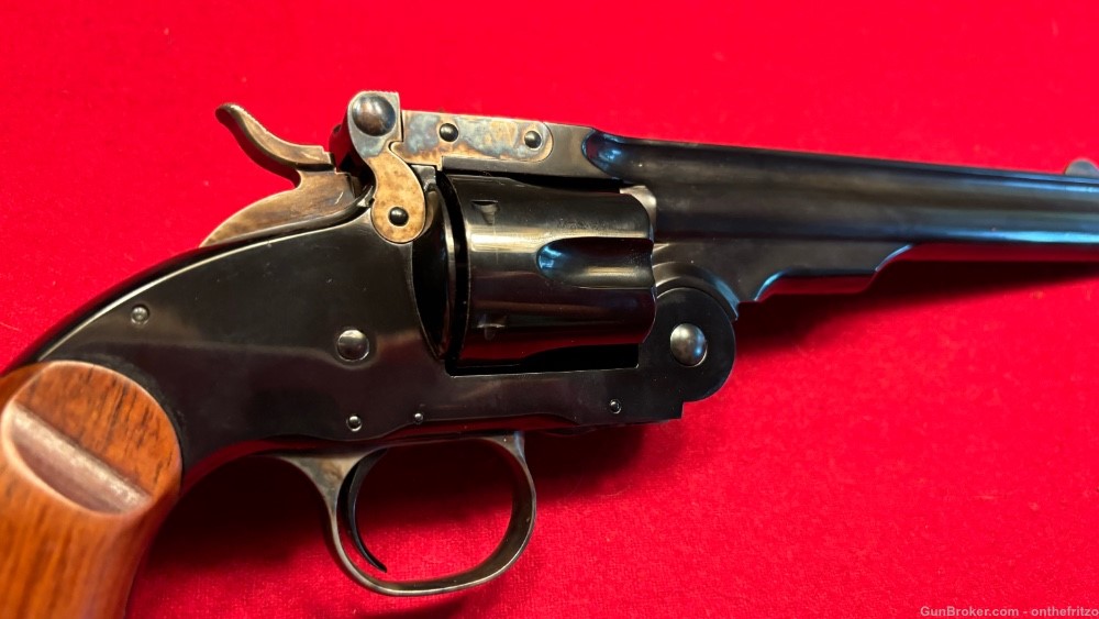 Cimarron Uberti No. 3 Schofield 7” Blued .45 Revolver with Holster-img-25