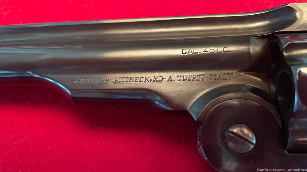 Cimarron Uberti No. 3 Schofield 7” Blued .45 Revolver with Holster-img-11