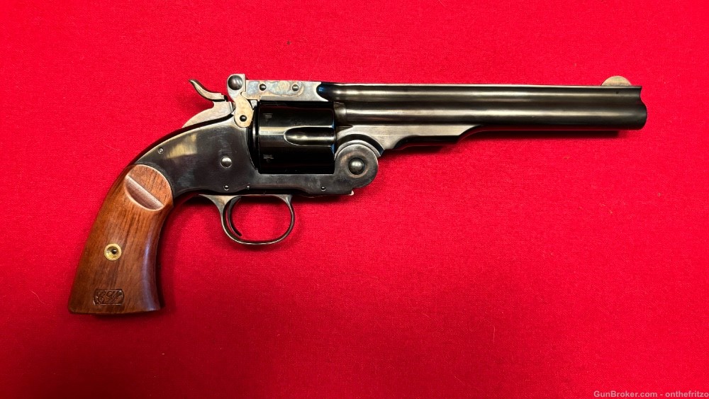 Cimarron Uberti No. 3 Schofield 7” Blued .45 Revolver with Holster-img-27