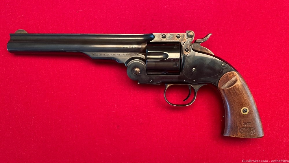 Cimarron Uberti No. 3 Schofield 7” Blued .45 Revolver with Holster-img-16