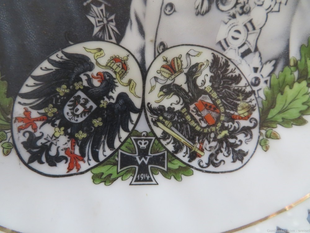 WWI IMPERIAL GERMAN PORCELAIN FRUIT BOWL WITH KAISER WILHELM-img-4
