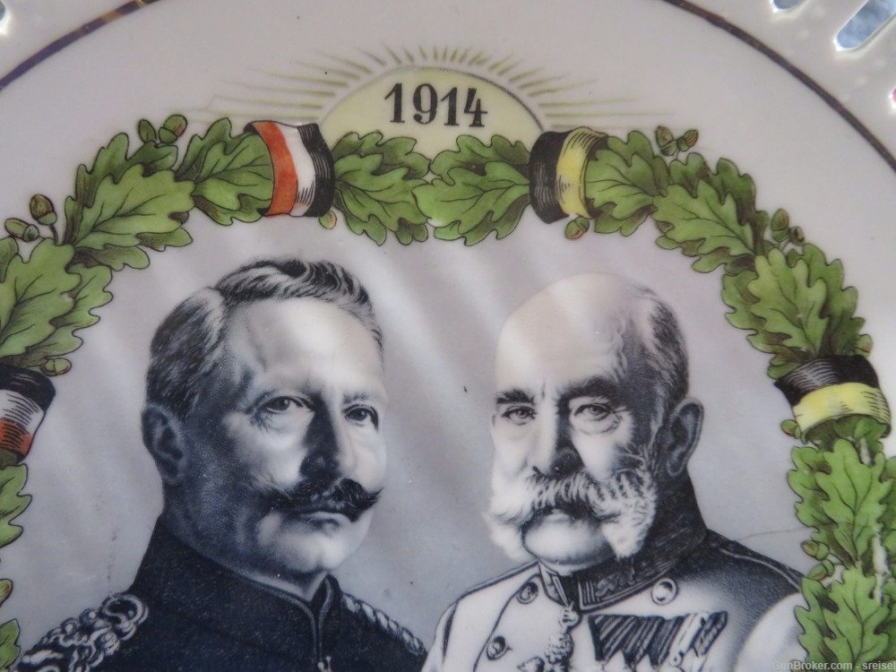 WWI IMPERIAL GERMAN PORCELAIN FRUIT BOWL WITH KAISER WILHELM-img-1