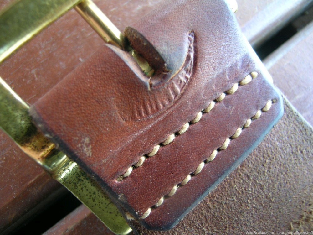 Hunter Leather Co Tooled Cartridge Belt 44/45 25 Loop 44" Large-img-8