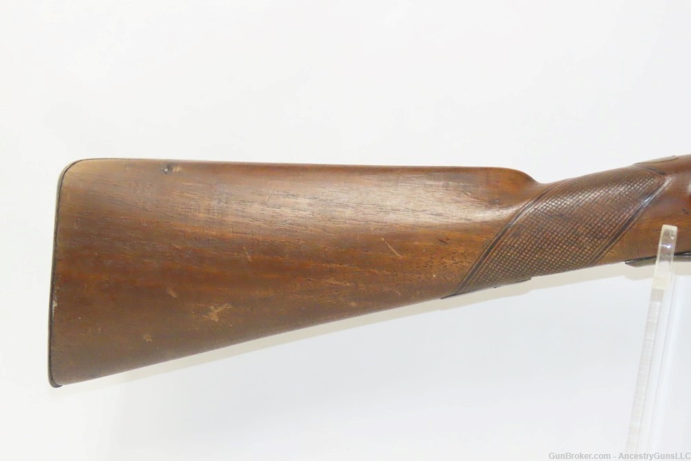 Antique FLINTLOCK Smoothbore Musket .64 18 Gauge FOWLER Birmingham British -img-2