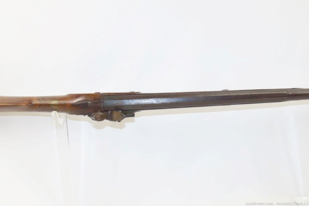 Antique FLINTLOCK Smoothbore Musket .64 18 Gauge FOWLER Birmingham British -img-12