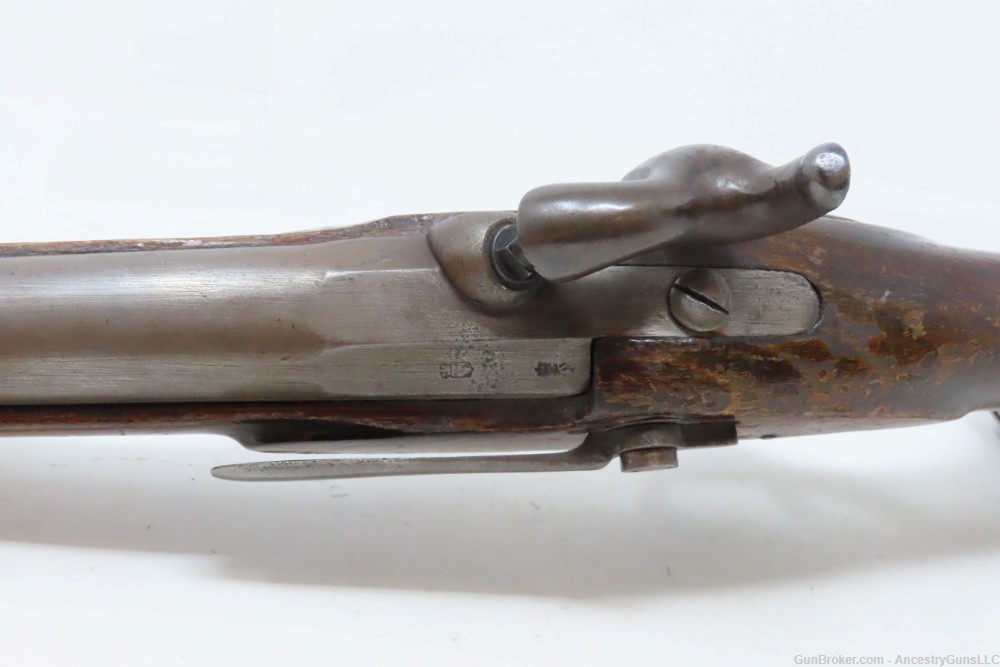 1864 Dated VERY SCARCE Antique Italian TERNI ARSENAL .69 NAVAL BELT Pistol -img-10