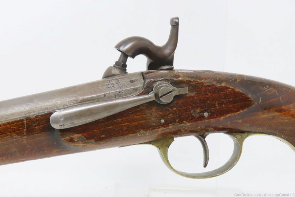 1864 Dated VERY SCARCE Antique Italian TERNI ARSENAL .69 NAVAL BELT Pistol -img-17