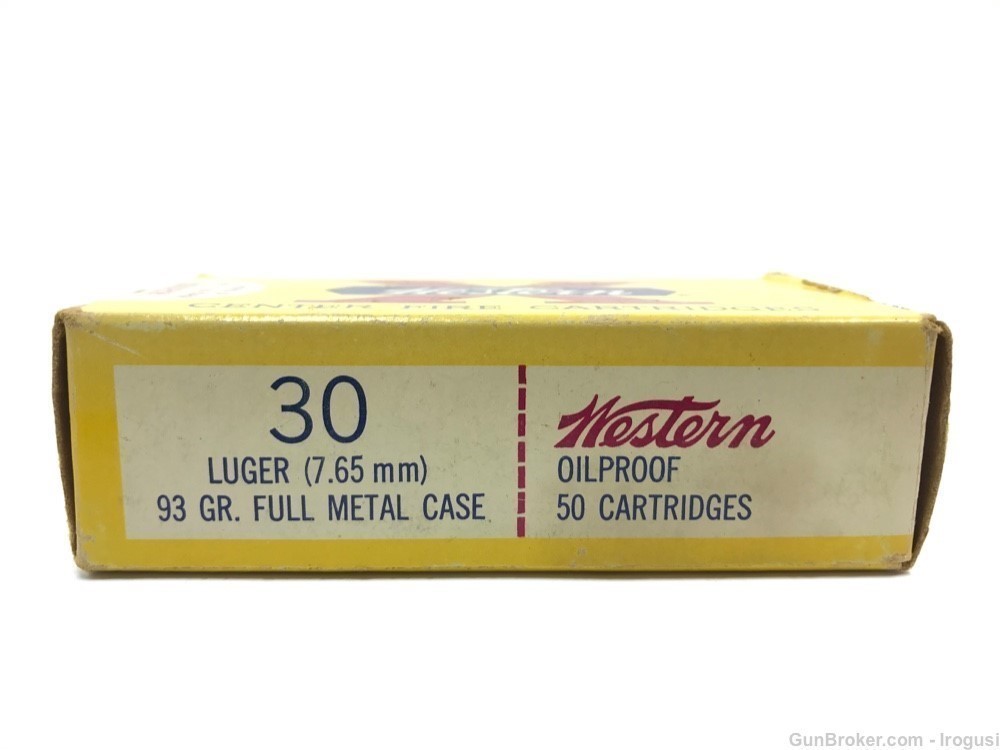 Western X .30 Luger 7.65 mm 93 Gr FMC Vintage Box 50 Rounds 884-NX-img-5