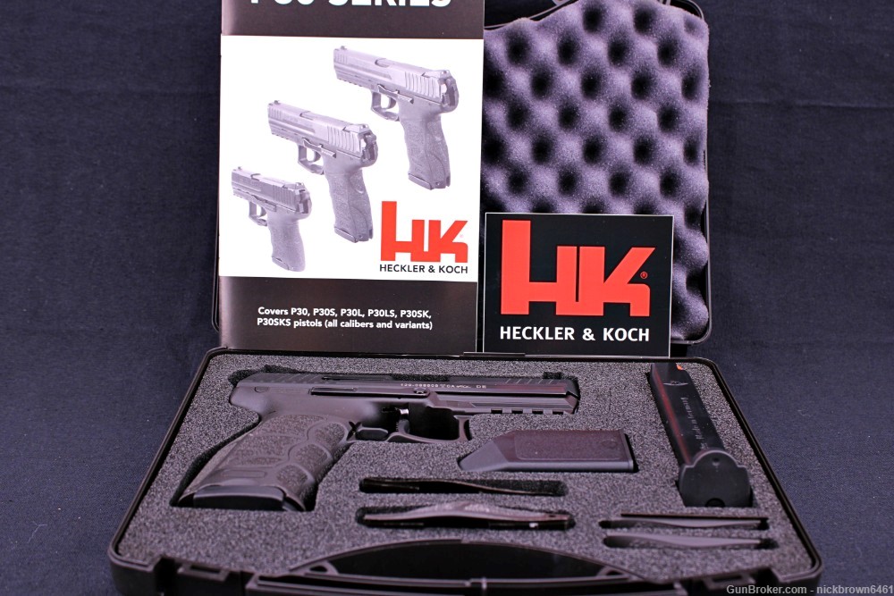 HECKLER & KOCH HK P30 V1 9MM 3.85" TRUEDOT TRIRIUM SIGHTS GRAY GUNS TRIGGER-img-1