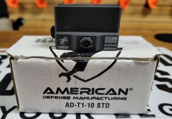 American Defense AD-T1-10 STD  Optic Mount Quick-Release Aimpoint Micro T-1-img-0