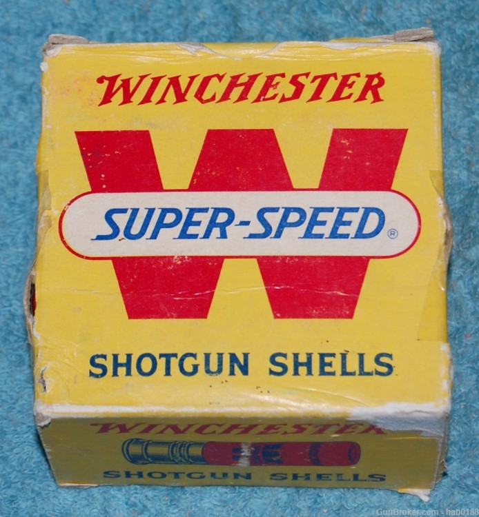Vintage Full Box of Winchester Super-Speed 12 Gauge Shotgun Shells-img-0