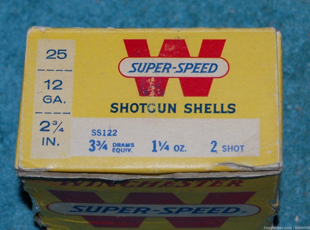 Vintage Full Box of Winchester Super-Speed 12 Gauge Shotgun Shells-img-1