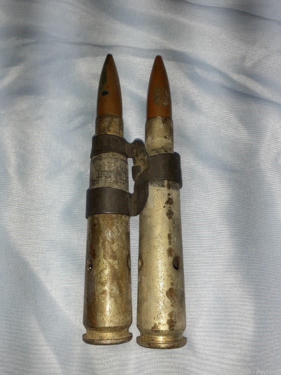 WWII US Frankford Arsenal 1943 & 44 50cal Factory Dummy Rounds-img-0