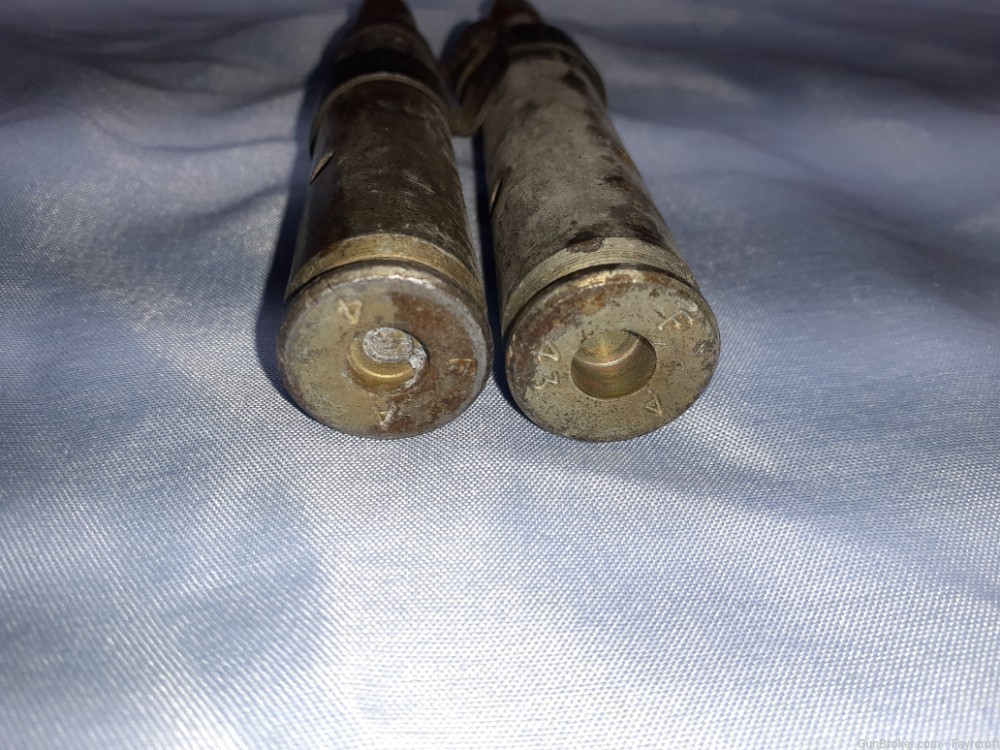 WWII US Frankford Arsenal 1943 & 44 50cal Factory Dummy Rounds-img-2