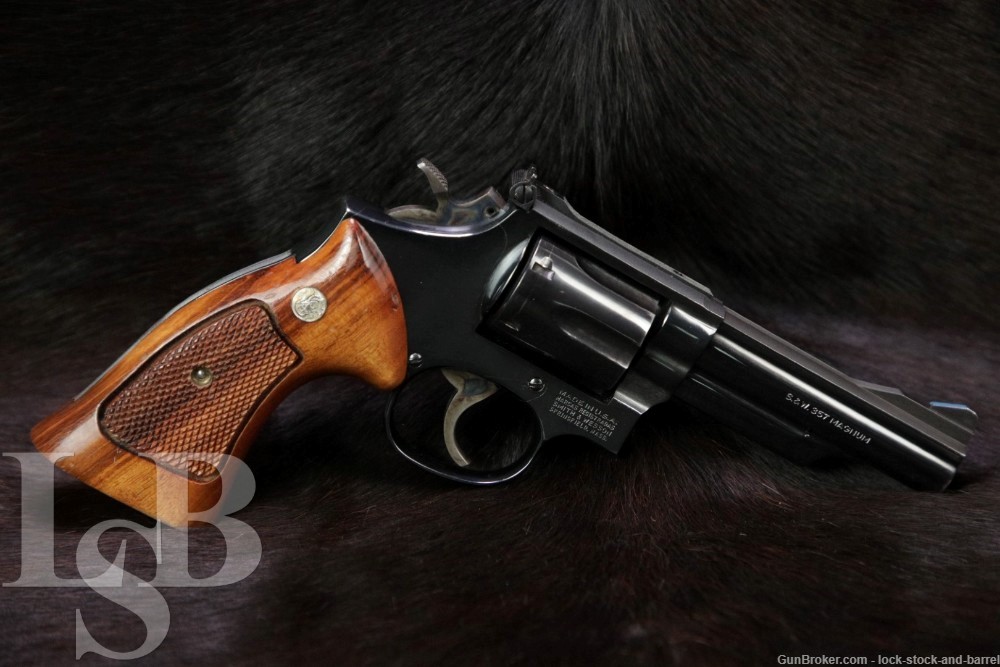 Smith & Wesson S&W Model 19-5 .357 Combat Magnum 4" Revolver 1982 NO CA-img-0