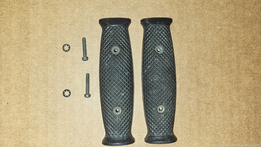 Original M-7 Bayonet Grips, Left and Right Sides with Screws and Washers-img-0