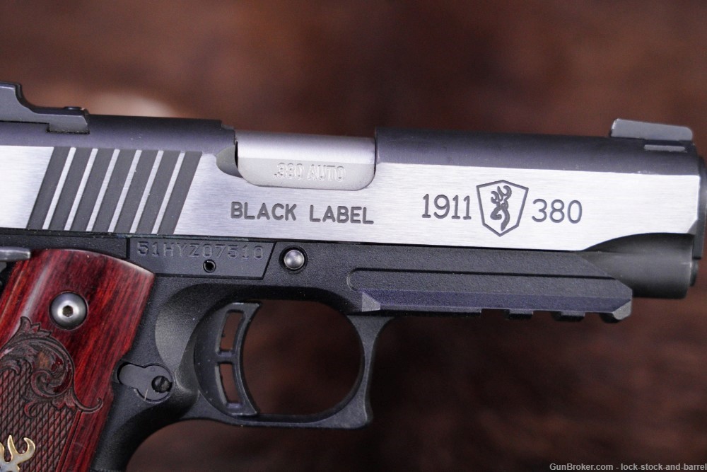 Browning 1911 Blk Label Medallion Compact 380 ACP Semi Auto Pistol NO CA-img-10