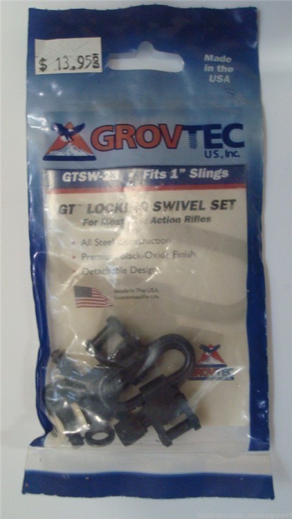 Grovtec 1" Sling Locking Swivel Set (Fits Most Rifles & Shotguns) GTSW-23-img-0