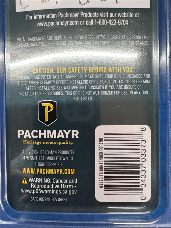 -New-  Pachmayr "10 & 14" Forend - Thompson Center Arms Contender Forend-img-9