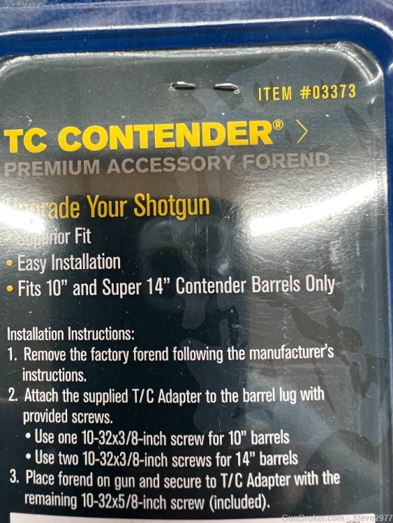 -New-  Pachmayr "10 & 14" Forend - Thompson Center Arms Contender Forend-img-3