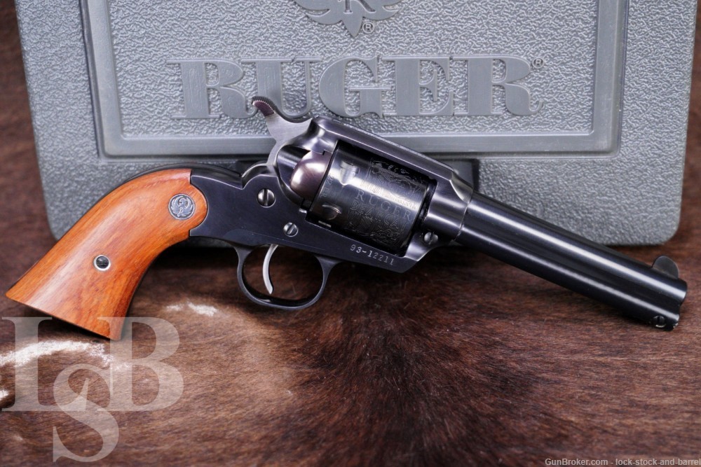  Ruger New Bearcat .22 LR 4.2” Single Action 6 Shot Revolver & Box MFD 1998-img-0