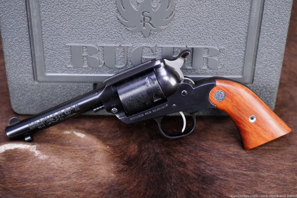  Ruger New Bearcat .22 LR 4.2” Single Action 6 Shot Revolver & Box MFD 1998-img-3