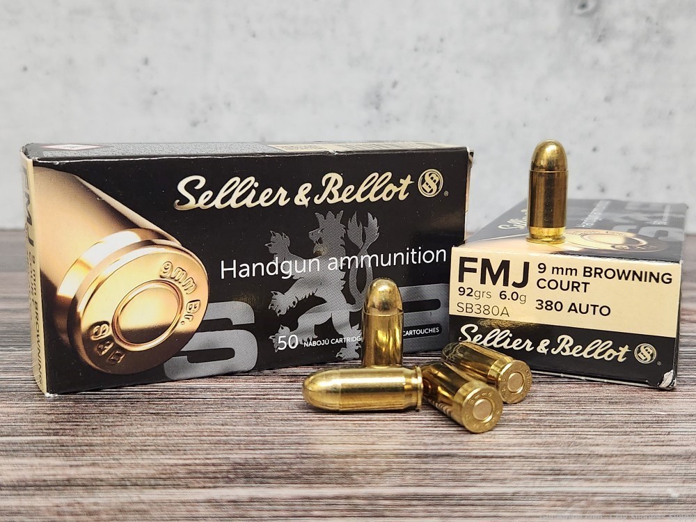 Sellier & Bellot .380acp 92gr 100rds-img-0